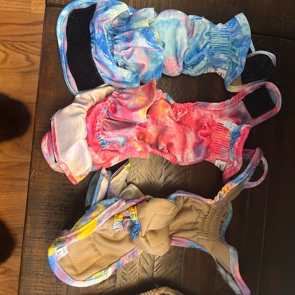 Colorful Dog Puppy Cloth Diapers Size XS